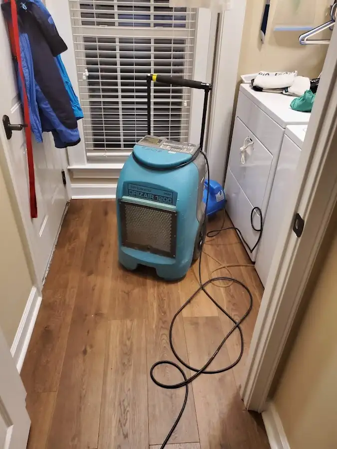 Commercial dehumidifier deployed for Flood Damage Cleanup in Reedurban